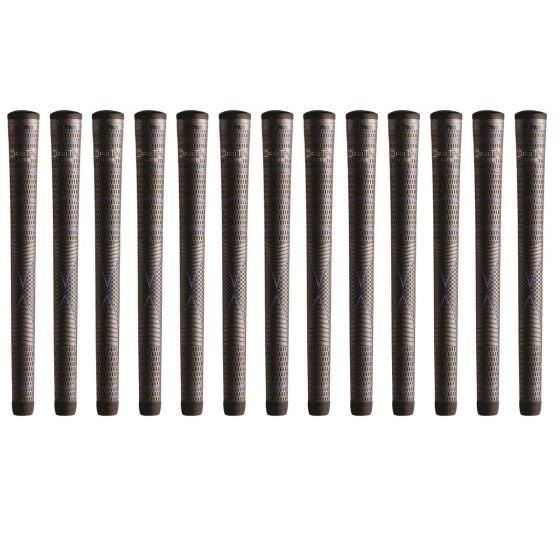 Winn DriTac Lite Midsize (+1/16") Dark Gray - 13 Piece Golf Grip Bundle