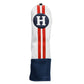 Sahara Retro Headcover Driver, Fairway & Hybrid Red/White/Blue