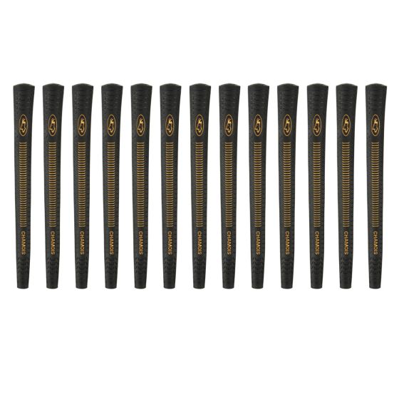Avon Chamois Black Standard - 13 Piece Golf Grip Bundle
