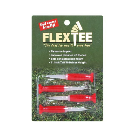 4-pack packaging of the FlexTee Flexible 3" Golf Tees