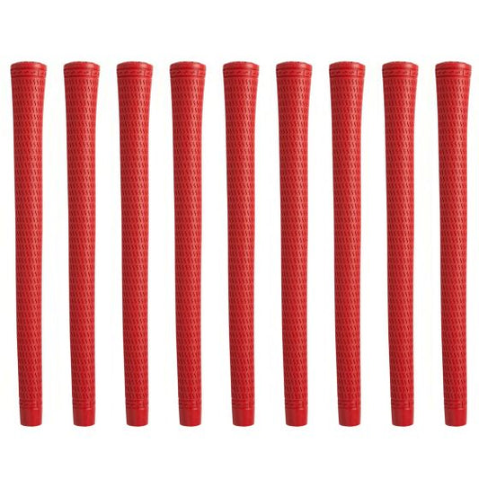 Star Sidewinder 360° - 9 Piece Golf Grip Bundle - Red-Undersize