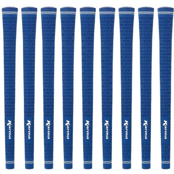 Karma Velour Blue Undersize - 9 Piece Golf Grip Bundle