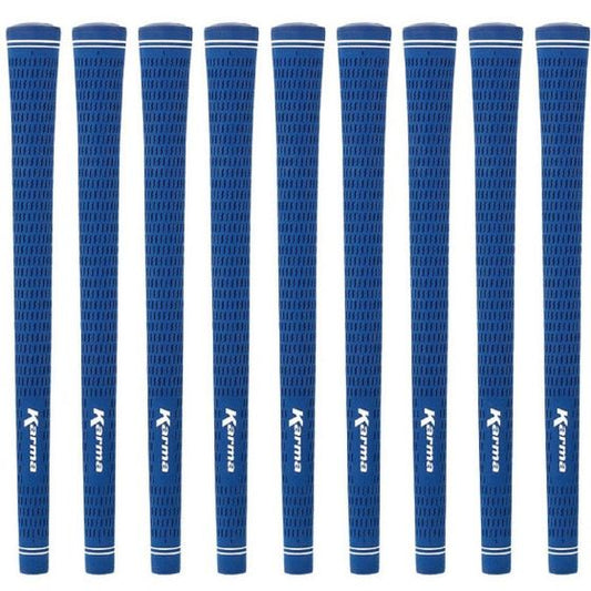 Karma Velour Blue Undersize - 9 Piece Golf Grip Bundle
