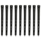 Karma Super Lite Black Jumbo (+3/32") - 9 Piece Golf Grip Bundle