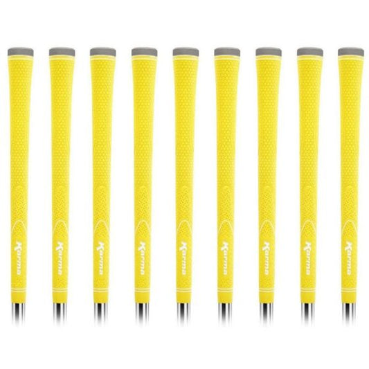 Karma Neion II Yellow Standard - 9 Piece Golf Grip Bundle