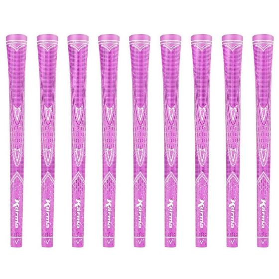 Karma Pink Sparkle - 9 Piece Golf Grip Bundle