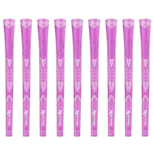 Karma Pink Sparkle - 9 Piece Golf Grip Bundle