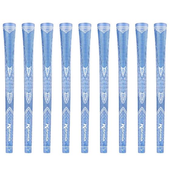 Karma Light Blue Sparkle - 9 Piece Golf Grip Bundle