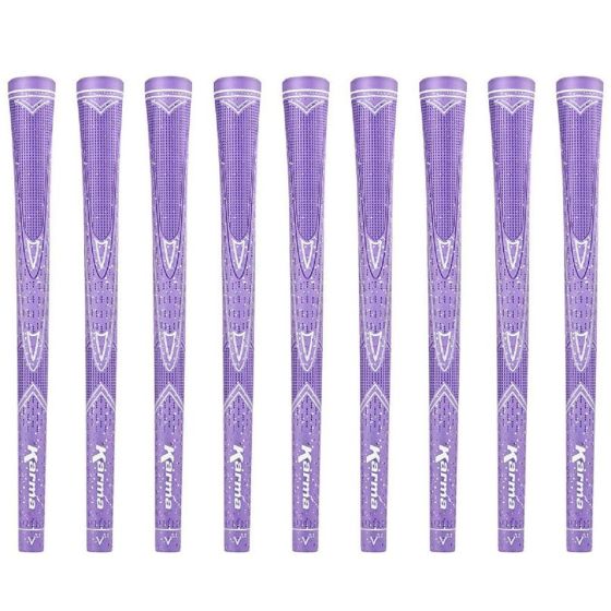 Karma Purple Sparkle - 9 Piece Golf Grip Bundle