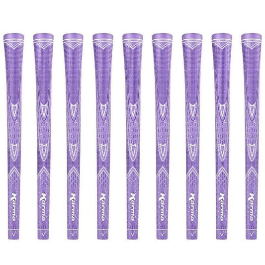 Karma Purple Sparkle - 9 Piece Golf Grip Bundle