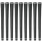 Karma Revolution Black Midsize (+1/32") - 9 Piece Golf Grip Bundle