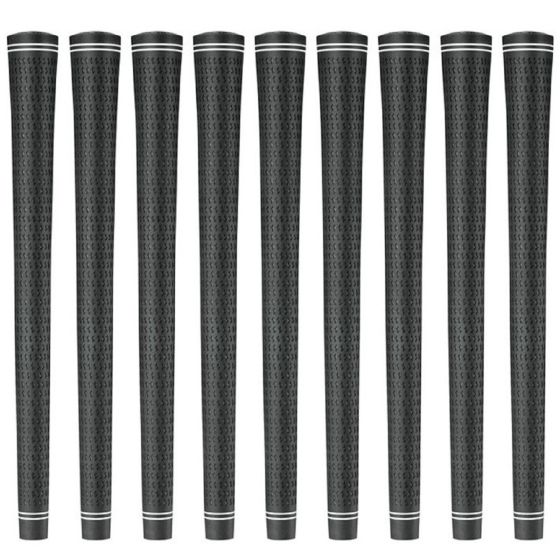 Karma Revolution Black Midsize (+1/32") - 9 Piece Golf Grip Bundle