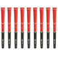Karma V-Cord Black/Red Standard - 9 Piece Golf Grip Bundle