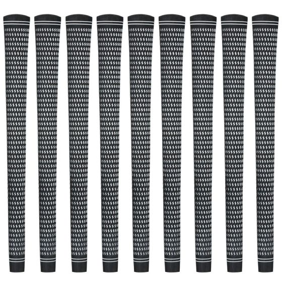 Karma Revolution Black/White Standard 9 piece Golf Grip Bundle
