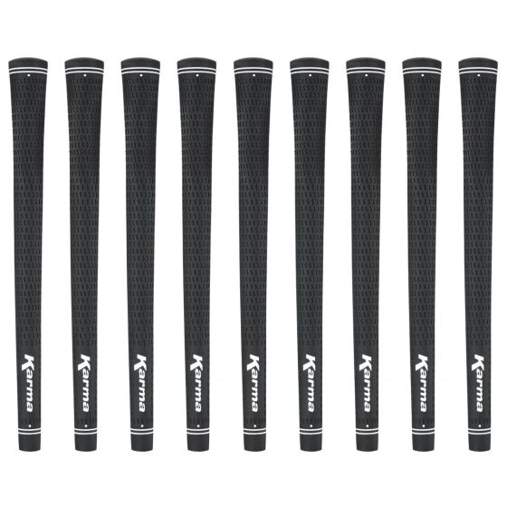 Karma Velour Black Undersize - 9 Piece Golf Grip Bundle