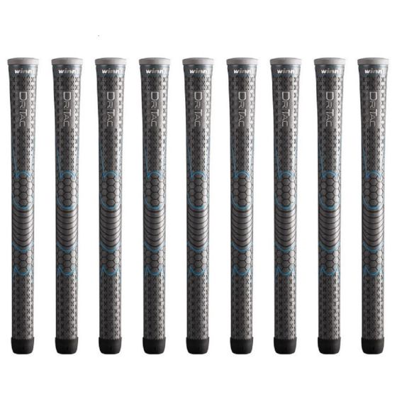 Winn Dri-Tac Ladies Gray - 9 Piece Golf Grip Bundle