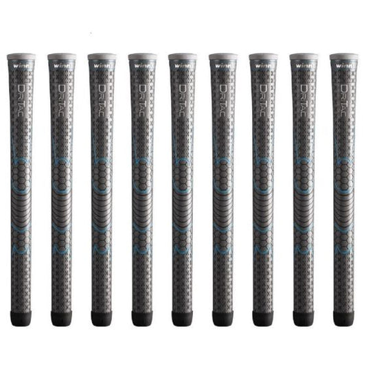 Winn Dri-Tac Ladies Gray - 9 Piece Golf Grip Bundle