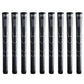 Winn Dri-Tac Oversize (+1/8) Dark Gray - 9 Piece Golf Grip Bundle