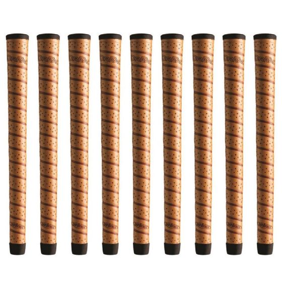 Winn DriTac Wrap Standard Copper - 9 Piece Golf Grip Bundle