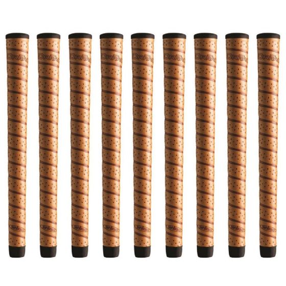 Winn DriTac Wrap Midsize (+1/16") Copper - 9 Piece Golf Grip Bundle