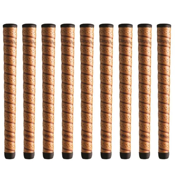Winn DriTac Wrap Oversize (+1/8") Copper - 9 Piece Golf Grip Bundle
