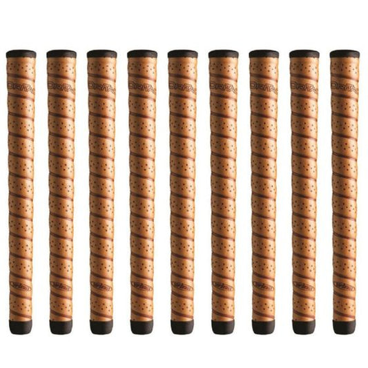 Winn DriTac Wrap Oversize (+1/8") Copper - 9 Piece Golf Grip Bundle