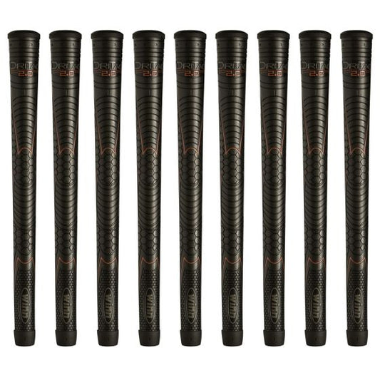 Winn DriTac 2.0 Standard - 9 Piece Golf Grip Bundle