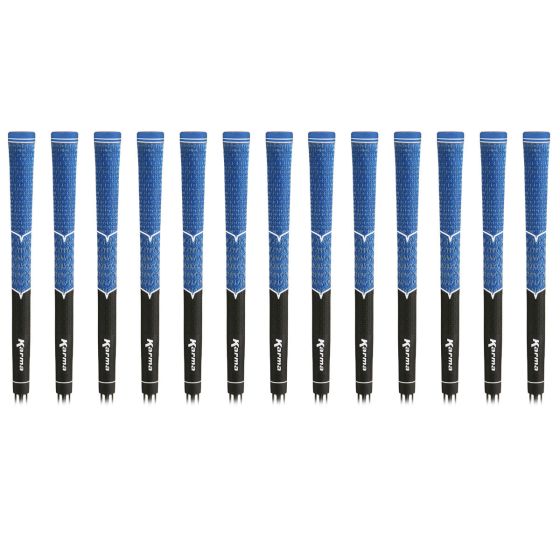 Karma V-Cord Black/Blue Standard - 13 Piece Golf Grip Bundle