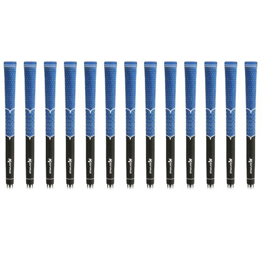 Karma V-Cord Black/Blue Standard - 13 Piece Golf Grip Bundle