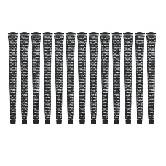 Karma Revolution Black/White Jumbo (+1/16") 13 piece Golf Grip Bundle

