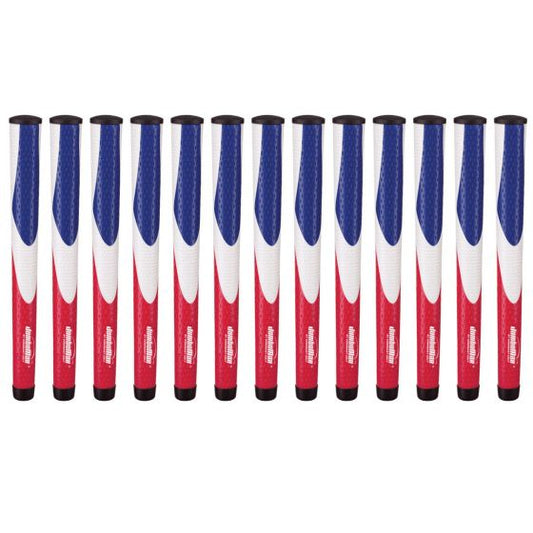 JumboMax Tour Series X-Large Red/White/Blue - 13 Piece Golf Grip Bundle