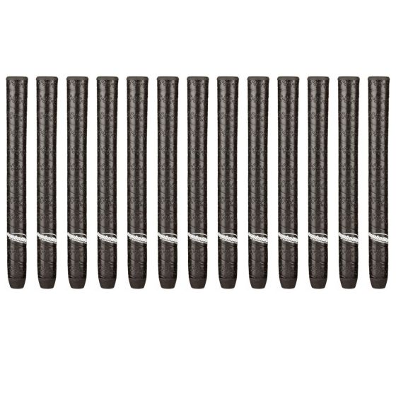 JumboMax STR8 TECH Non-Taper Black Wrap Medium (+ 5/16") - 13 piece Golf Grip Bundle