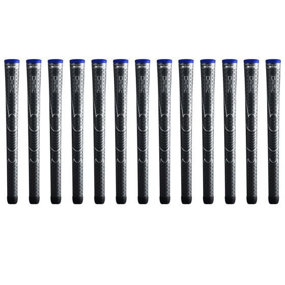 Winn Dri-Tac Midsize (+1/16") Dark Gray - 13 Piece Golf Grip Bundle