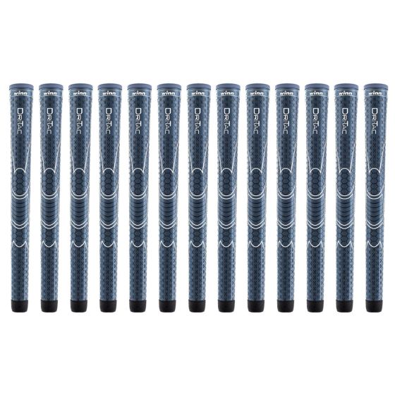 Winn Dri-Tac Midsize (+1/16") Navy Blue - 13 Piece Golf Grip Bundle