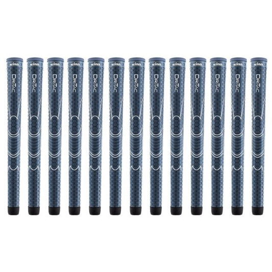 Winn Dri-Tac Midsize (+1/16") Navy Blue - 13 Piece Golf Grip Bundle