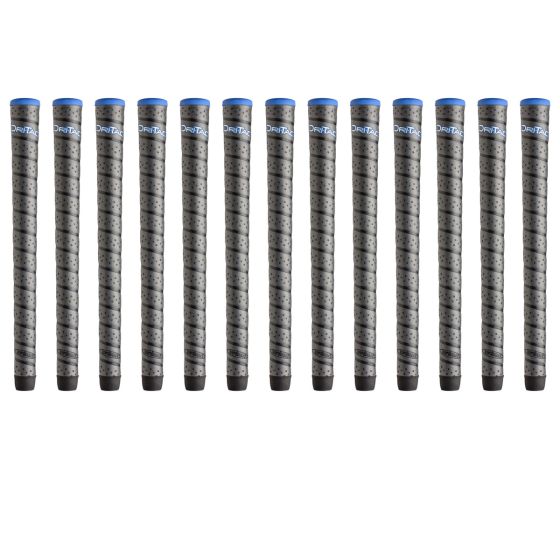 Winn Dri-Tac Wrap Midsize (+1/16") Dark Gray - 13 Piece Golf Grip Bundle