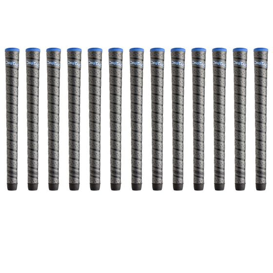 Winn Dri-Tac Wrap Midsize (+1/16") Dark Gray - 13 Piece Golf Grip Bundle