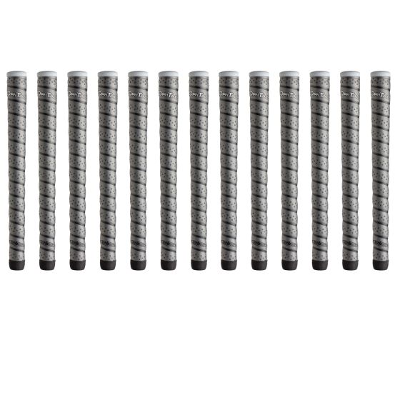Winn Dri-Tac Wrap Oversize (+1/8") Dark Gray - 13 Piece Golf Grip Bundle