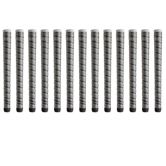 Winn Dri-Tac Wrap Oversize (+1/8") Dark Gray - 13 Piece Golf Grip Bundle