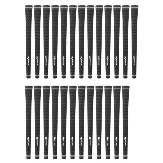 Karma Velour Black Midsize (+1/32") - 25 Piece Golf Grip Bundle