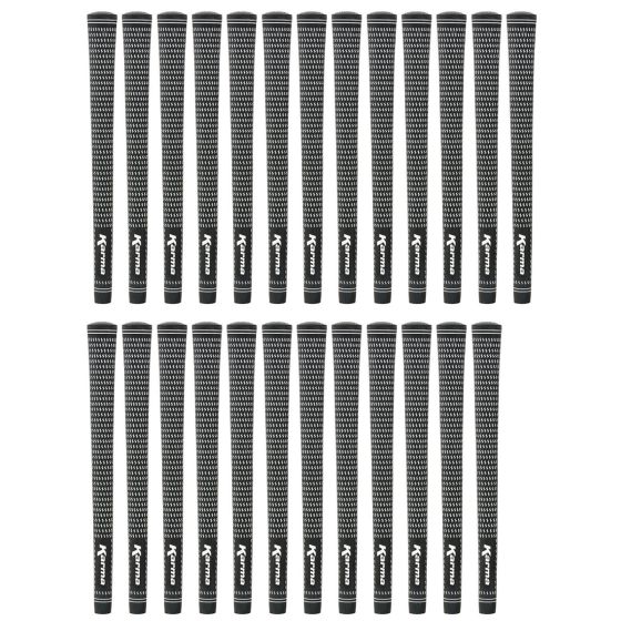 Karma Velour Black/White Junior - 25 Piece Golf Grip Bundle