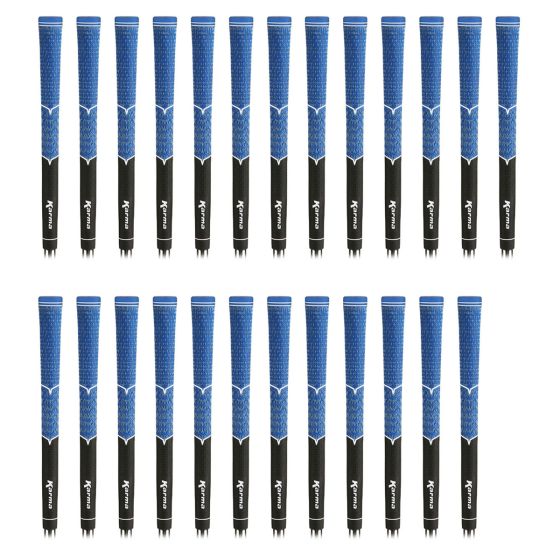 Karma V-Cord Black/Blue Standard - 25 Piece Golf Grip Bundle