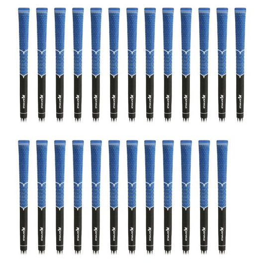 Karma V-Cord Black/Blue Standard - 25 Piece Golf Grip Bundle
