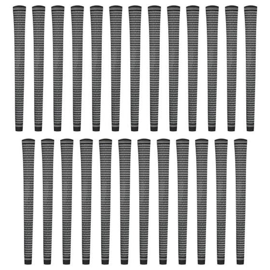 Karma Revolution Black/White Midsize (+1/32") 25 piece Golf Grip Bundle
