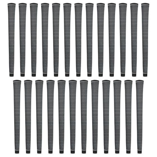 Karma Revolution Black/White Jumbo (+1/16") 25 piece Golf Grip Bundle
