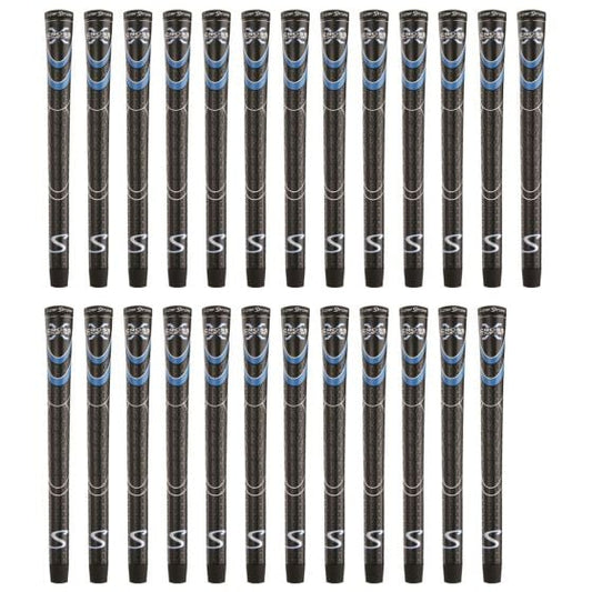 SuperStroke Cross Comfort Black/Blue Standard - 25 Piece Golf Grip Bundle