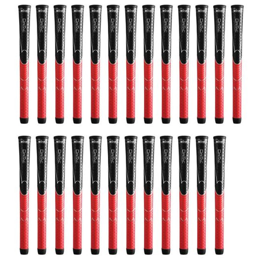 Winn Dri-Tac Standard Black/Red - 25 Piece Golf Grip Bundle
