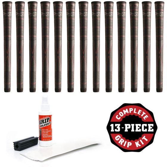 Winn Dri-Tac Lite - 13 Piece Golf Grip Kit (with tape, solvent, vise clamp)