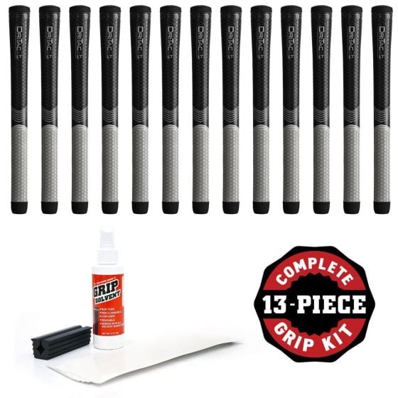 Winn Dri-Tac LT (Less Taper) - 13 piece Golf Grip Kit (with tape, solvent, vise clamp)