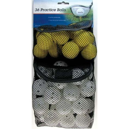 Intech Golf 36 Pack Practice Balls (24 with Holes 12 Foam)